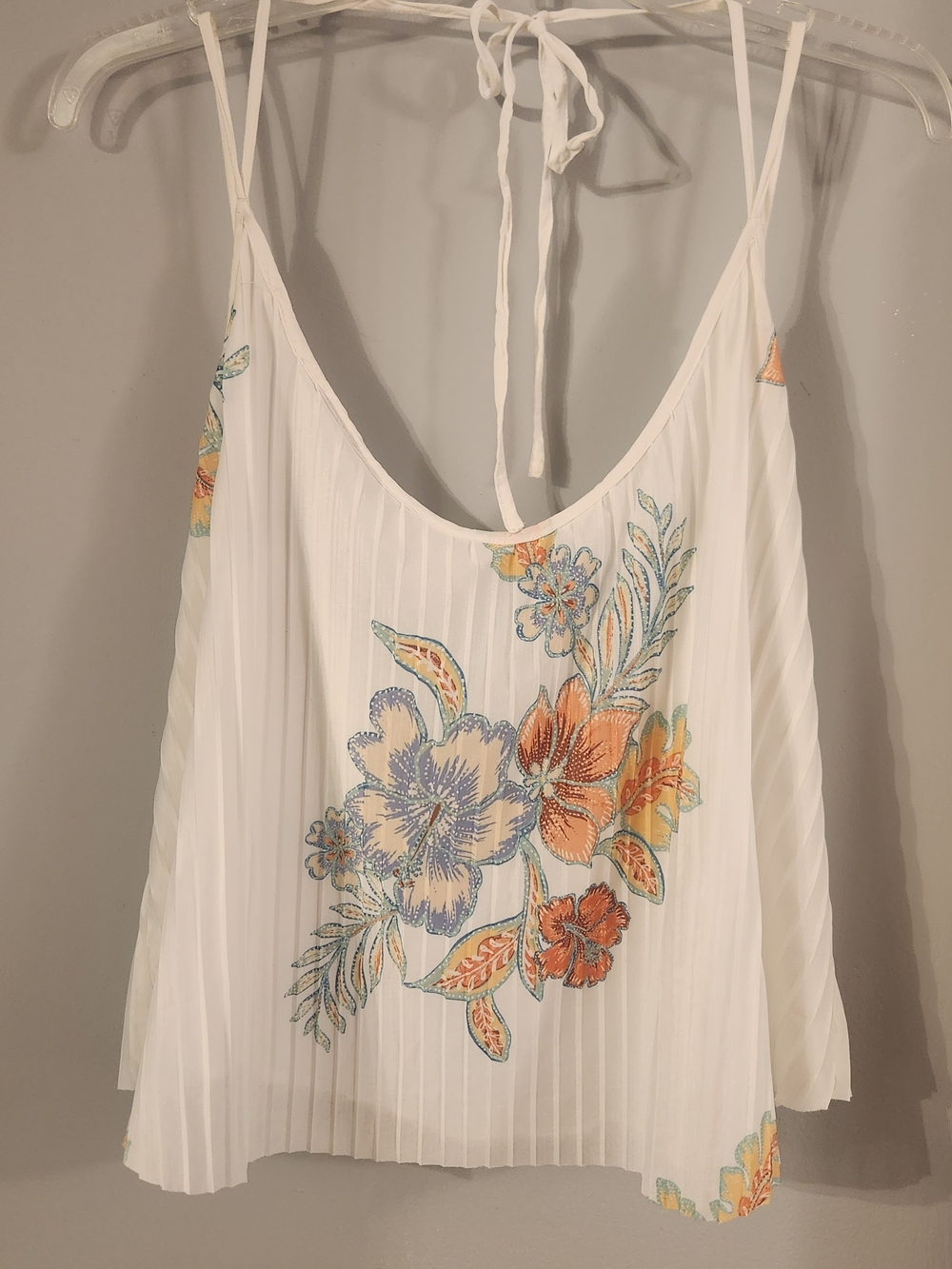 O'Neill White Pleated Camisole